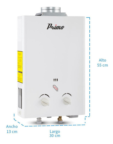 Calentador Instantáneo Primo 6 L Para Gas L.p