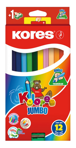 Colores Kores Jumbo 12 Piezas