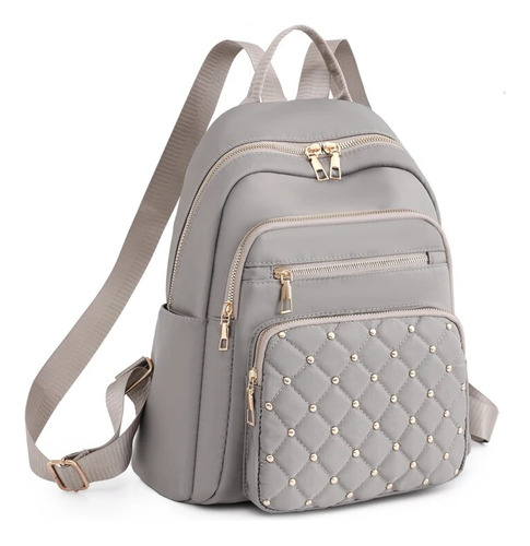 Mochila De Nailon Para Mujer, Bolso Escolar Viaje Informal