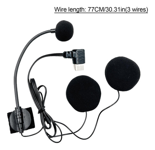 Micrófono Para Casco Con Altavoz Micrófono Para Moto Auricul