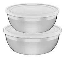 Comprar  Set X2 Bowls Tramontina 18y20cm Acero Inox C\u002Ftapa Plast. Cu