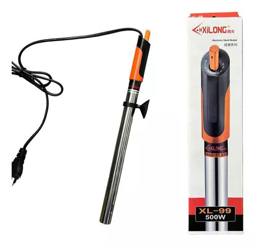 Calefactor De 500 W En Acero Calentador Pecera _acuaworld