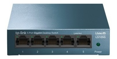 Switch De 5 Puertos Gigabit Tp-link Ls105g Para Escritorio