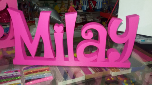 Letras Corporeas Polyfan 10 Cm Pintadas Belgrano Candy Ba