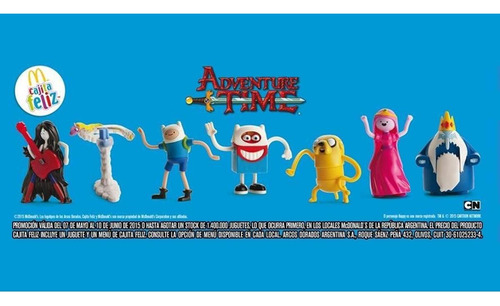 Happy Adventure Time Cartoon Network Mcdonald Bolsa Cerrada (Usado)