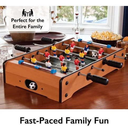 Juego De Futbol Para Mesa Mini Taca Taca Portatil De Madera