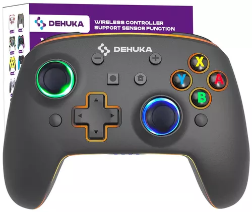 Joystick Compatible Con Nintendo Switch Oled Lite Android Con Carcasa  Intercambiable Dehuka Luces Rgb Led iOS