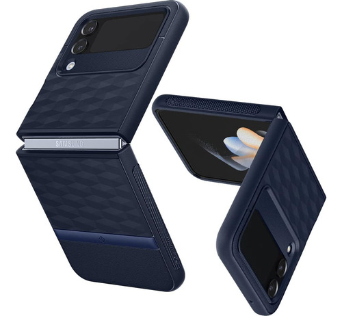 Funda Caseology Parallax 3d Para Galaxy Z Flip 4 - Blue