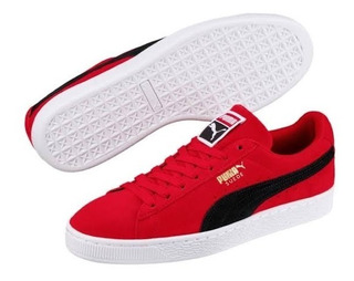 tenis puma gamuza rojos