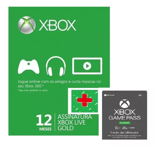 Xbox Live Gold 12 Meses + 1 Mês De Game Pass Ultimate Código