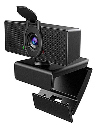 Webcam Con Micrófono,1080p Hd Y Cubierta De Privacidad, Usb