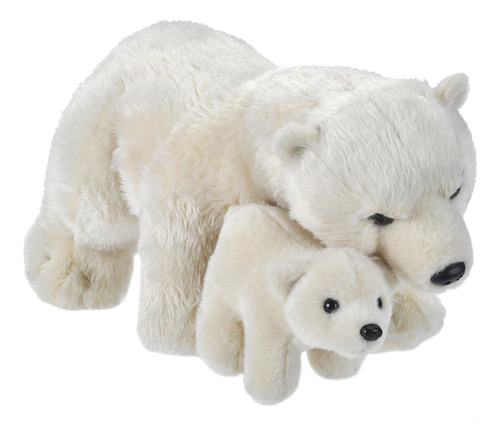 Wild Republic Mom & Baby - Oso Polar De Peluche, Juguete De