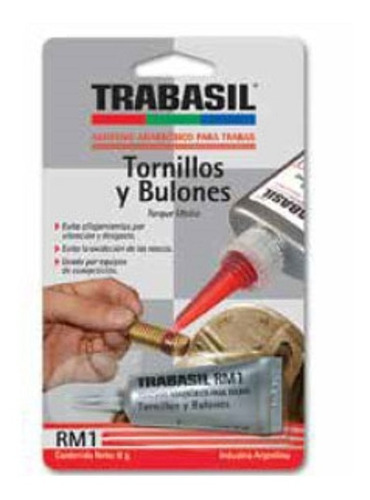 Trabasil Rm1 Adhesivo Esparrago Tornillo Bulon Torque Medio