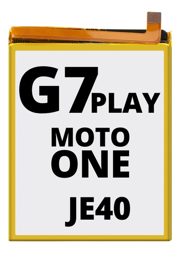 Bateria Para Motorola G7 Play Moto One Je40 Xt1941 Xt1952
