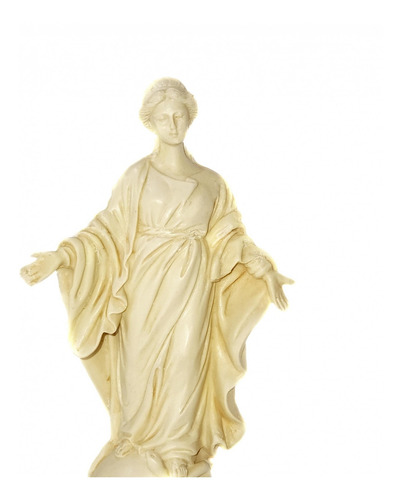Imagem 2 de 6 de Imagem Escultura Nossa Senhora Do Sorriso 15cm