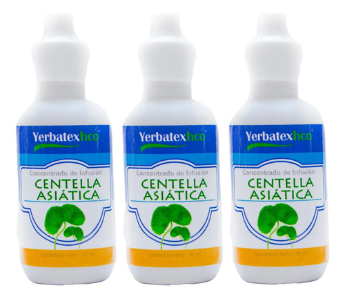 3 Té De Centella Asiática En Gotas 30ml