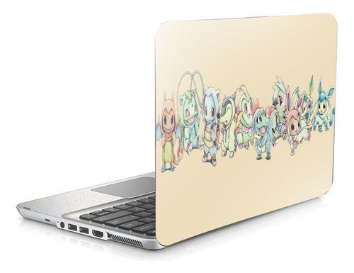 Skin Adesivo Protetor Notebook 17,3 Pokémon Iniciais B23