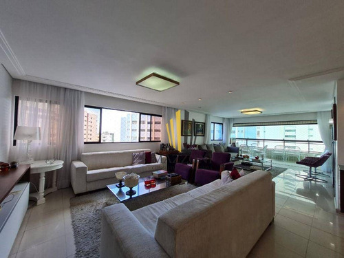 Imagem 5 de 30 de Apartamento Em Boa Viagem | Andar Alto | Vista Mar | 4 Quartos | Dependência | 3 Vagas | Lazer - Ap2020