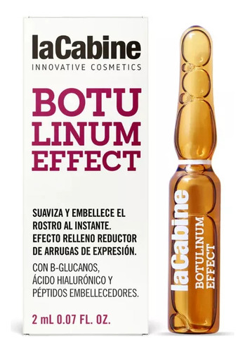 Ampolleta Facial Acido Hialuronico Lacabine Botulinum 2 Ml