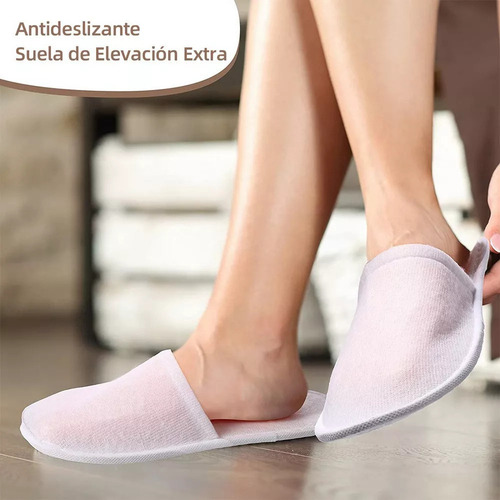 15 Pares Chanclas De Spa Pantuflas Desechables Para Hotel