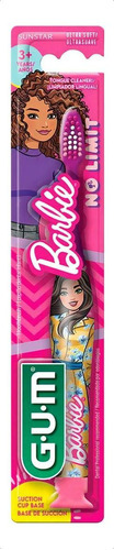 Cepillo De Dientes Infantil Gum Barbie Con Base De Succión 1 Pieza