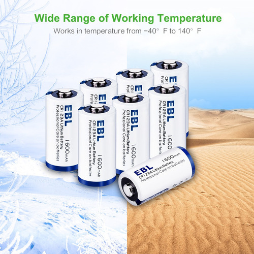4 Pilas Cr123a Ebl Original Cr123 3v 1600 Mah No Recargable