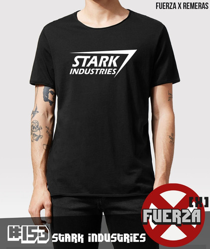 Camiseta Stark Industries  Comics-Store Negro 