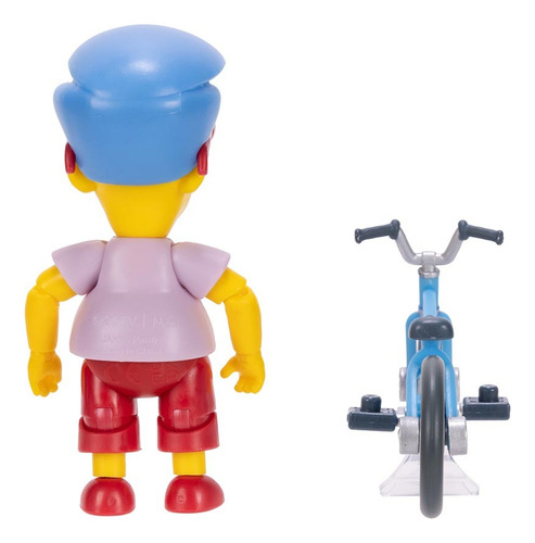 Boneco Milhouse De 8cm Com Bicicleta - Os Simpsons