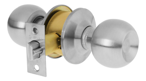 Imagen 2 de 6 de Cerradura Pomo Chapa Para Puerta Entrada, Cilíndrica, Hermex