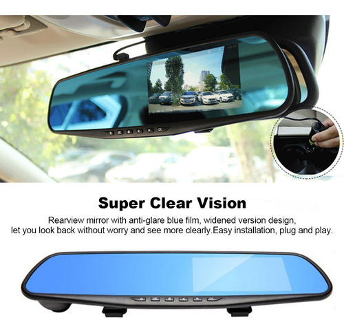 Cámara De Salpicadero Dvr Para Coche, Lente Gran Angular De
