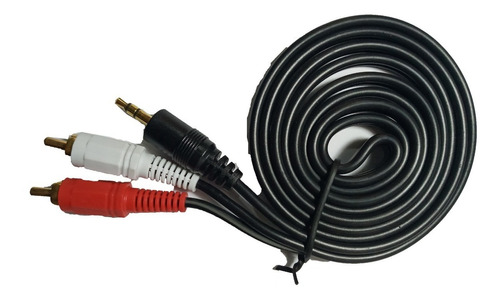 Cable De Audio Auxiliar Plus 3.5mm A Dos Rca Macho Tienda F.