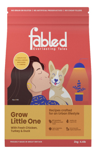 Alimento Mascotas Cachorros - Fabled 'grow Little One' 2kg