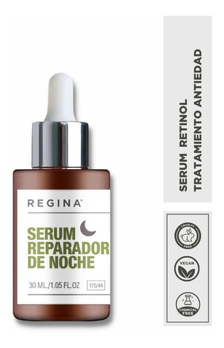 Imagen 1 de 7 de Serum Reparador De Noche Regina Complejo Retinol Antiarrugas