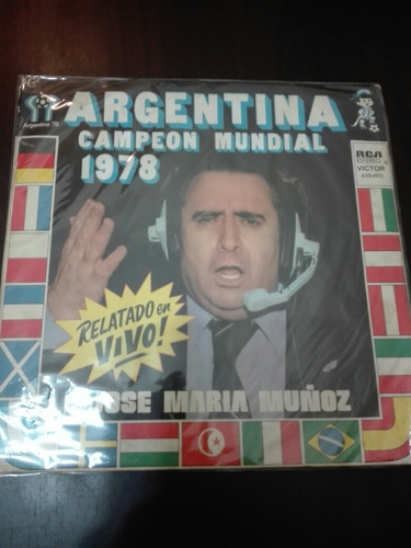 Disco De Vinilo Mundial Del 78!!!!!!argentina Campeón!!!!!!