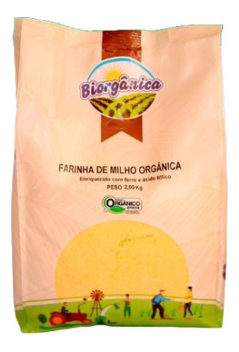 Fubá De Milho Orgânico Biorgânica 2kg