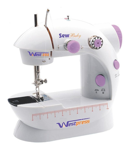 Mini máquina de costura Westpress WEST-202 portátil branca 110V