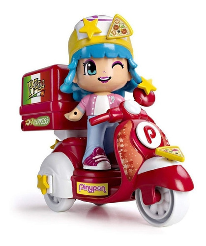 Imagen 3 de 5 de Pinypon Moto Delivery De Pizzas