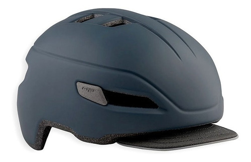 Casco Met Corso Urbano P/ Ciclismo Luz Led Visera Intercambi