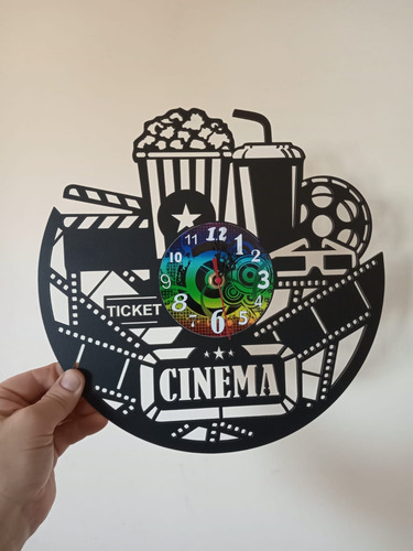 Reloj De Cine Negro Multicolor
