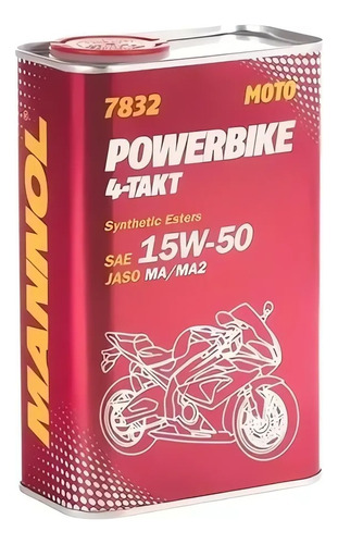 Aceite Mannol Moto Powerbike 4-takt 15w50 1lts Aleman