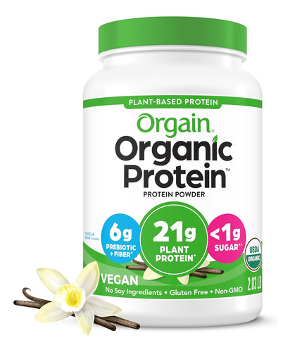 Proteina En Polvo Organico Vegetal Orgain Vainilla 2 Lb