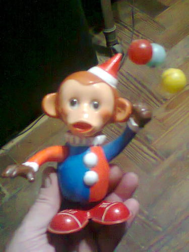 Antig Juguete Monito Payaso Circo Cuerda Alps Japan Retr Kxz (Usado)