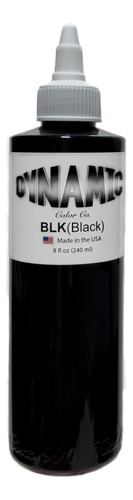 Tinta Profesional Para Tatuar Dynamic Black 8oz Color Negro