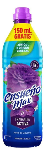 Suavizante De Telas Ensueño Max Rocio De Violetas 1lt