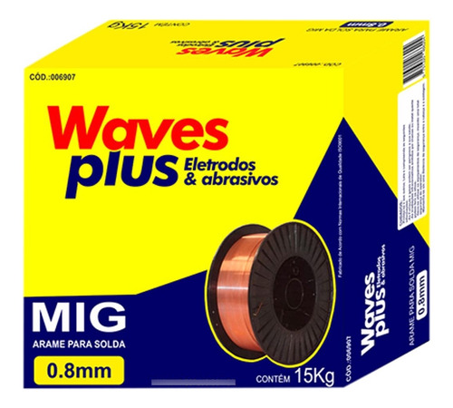 Arame De Solda Mig 0,80mm Waves - Kit C/15 Kg