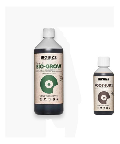 Fertilizantes Biobizz Bio Grow 1l + Root Juice 250ml Cultivo