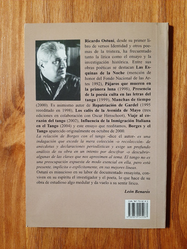 Borges Y El Tango. Ricardo Ostuni. Marcelo H. Oliveri Editor (Usado)