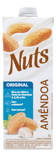 Bebida À Base De Amêndoa Original Nuts Caixa 1l