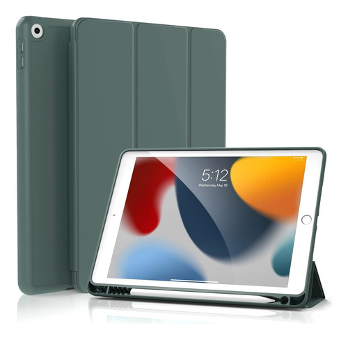 Funda Smart Case Para iPad 9na 10.2 7gen 8gen 9gen Verde