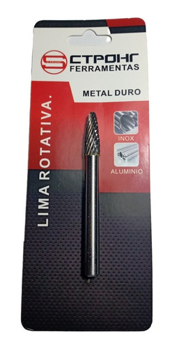 Lima Arvore Ponta Esferica 6mm Corte 18x6 Meltal E Aluminio
